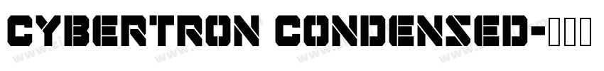 Cybertron Condensed字体转换